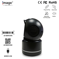 Escáner de Códigos de Barras 2D de Escritorio, Omnidireccional, Automático, Lector de Códigos QR 1D y 2D, USB, Tamaño A4, en Stock, para Comercio Minorista y Supermercados