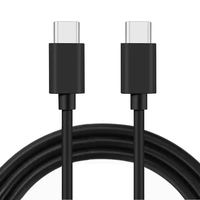 Chaqueta de nailon de 1m tipo C a tipo C Cable Smart USB C carga rápida PD 60W/100W/240W cargador para teléfonos móviles iOS y Android