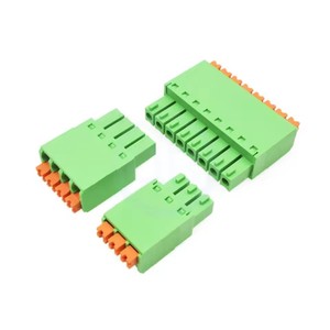 KF 2EDGKN 3,81mm 3,5mm Resorte delgado sin tornillos JM 15EDGKN 3,81/3,5 Enchufe de cableado de ajuste a presión Terminal verde 2-24P KF2EDGKN - Product Image 2