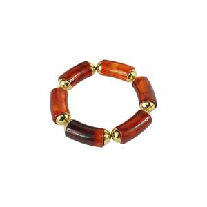 Fashion <b>Beaded</b> <b>Bracelet</b> 316L Stainless Steel PVD <b>Gold</b> Plating Sustainable Resistant - Product Image 1