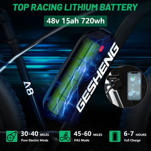 Magazzino europeo/USA A8 ciclomotore Mountain E-Bike 750W 48 v15a batteria al litio Shimano Derailleur CE/UL2894 elettrico City Bike - Product Image 5