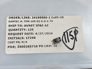 Conector de Sensor para Controlador PLC, Nuevo y Original, TFM-105-02-S-D-K - Product Image 5