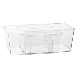 Extendable Transparent <b>Storage</b> <b>Box</b> With Partitions For Drawer Kitchen Tableware Organizing - Product Image 5