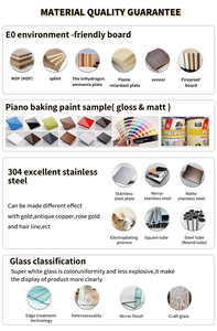 ตู้โชว์เครื่องประดับแก้วหรูหราพร้อมไฟ LED และลิ้นชักสำหรับการออกแบบตกแต่งภายในร้านค้า - Product Image 4