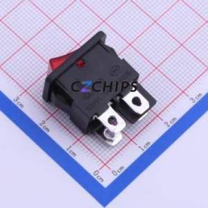 SS21-RBIWG-L02-R Rocker Switch Through hole Component (THT) Switch 21mm 15mm Concave Bend Without - Product Image 2