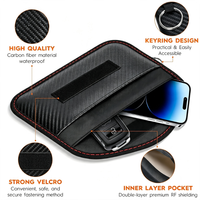 Haute qualité Anti-suivi sac téléphone portable Signal bloqueur brouilleur Anti-rayonnement bouclier Signal bloqueur pochette clé de voiture Faraday sac