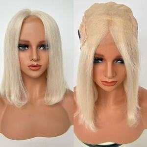 Perruque Courte Bob en Cheveux Humains Vierges Premium Prête à l'Expédition avec Fermeture HD en Dentelle, Sans Colle, Vente en Gros pour Salons, Douce, Lisse, Sans Perte de Cheveux, Respirante - Product Image 3