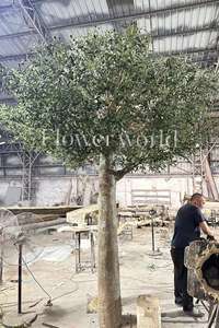 Personnalisé 10 pieds à feuilles persistantes géant méditerranéen olivier sur mesure faux fruits artificiels pour la décoration de l'hôtel pour l'obtention du diplôme - Product Image 6