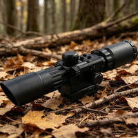 Lunette de visée optique 3.5-10x40IR avec illumination rouge et viseur laser rouge, montage sur rail 22mm/11mm, pour la chasse