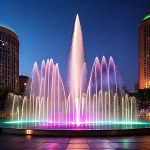 نافورة موسيقية صغيرة عالية الجودة من الفولاذ المقاوم للصدأ، معدات نوافير مائية - Product Image 3