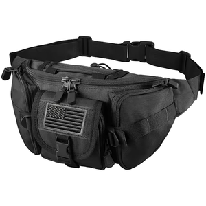 Nouvelle arrivée Sac de sport de course à pied en plein air Sac de taille à fermeture éclair à libération rapide Étanche Sac de camping à bandoulière Sac de bandoulière en polyester - Product Image 2