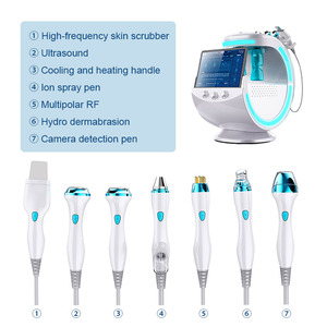 Appareil de soin du visage à oxygène 7 <span class=keywords><strong>en</strong></span> 1, machine de microdermabrasion au diamant avec analyseur de peau, élimination des pigments coréens - Product Image 2