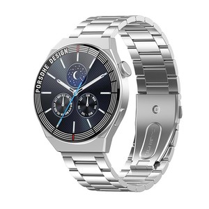 Thông minh cho BT Vòng đeo tay đồng hồ tuổi thọ pin dài cảm ứng kiểm soát theo dõi sức khỏe-Dây đeo bằng thép nhịp tim cộng với dây đeo cao su - Product Image 5