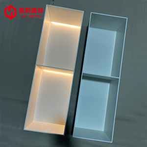 Nicho de pared de ducha de luz LED de acero inoxidable, estante de nicho de ducha de baño empotrado para instalación en la pared - Product Image 1