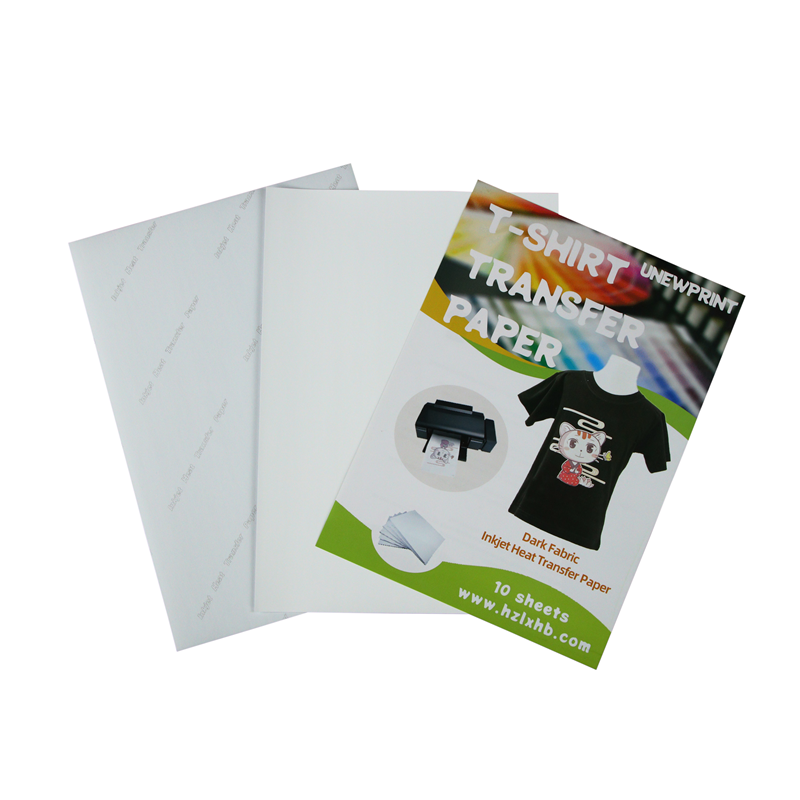 UNEWPRINT Factory Price A4 A3 Custom Size Cotton Inkjet Heat Transfer Paper For Dark Tshirts