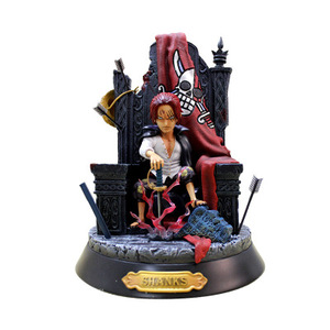 Figurines d'action d'anime <span class=keywords><strong>One</strong></span> <span class=keywords><strong>Piece</strong></span>, jouets pour enfants, 25 cm avec des cheveux rouges, Shanks OEM PVC, quatre empereurs, nouveau monde - Product Image 4