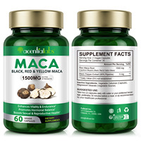 Acentiallabs Améliore la Vitalité, l'Endurance et la Santé Reproductive – Maca Bio Homme Fort Power Plus en Capsules, Racine de Maca