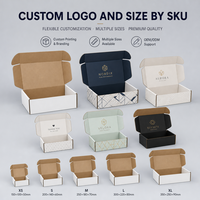 Boîte d'expédition en carton ondulé blanc 3 couches E Flute pour emballage alimentaire sec, emballage cadeau, logo personnalisé, fournisseur OEM
