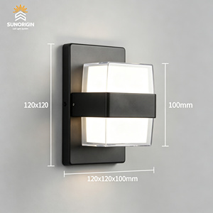 Lámpara de Pared LED Cuadrada Moderna y Sencilla, 6000K Luz Diurna, CRI60, Impermeable, para Interiores/Exteriores, Decoración del Hogar, Dormitorio, Jardín, Regulable - Product Image 4