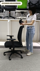 เก้าอี้สำนักงานแบบปรับเอนได้เก้าอี้สำนักงานทำจากผ้าตาข่ายทั้งตัวพร้อมพนักพิงศีรษะ - Product Image 4