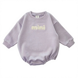 Hongbo OEM Embroidered Wholesale Baby Clothes <strong>Jumpers</strong> Newborn Cute Onesie Long Sleeve Mother and Me Outfits Romper Sweatshirts - Product Image 2