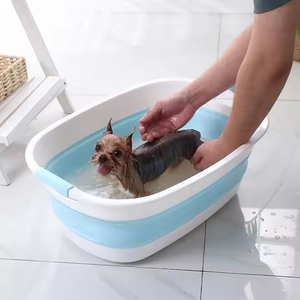 <span class=keywords><strong>Panier</strong></span> à linge pliable en <span class=keywords><strong>plastique</strong></span> Dainty Factory, pliable, pour baignoire pour <span class=keywords><strong>chien</strong></span>, baignoire pliable pour bébé, baignoire pour animaux de compagnie - Product Image 2