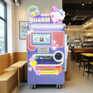 เครื่องจำหน่ายไอศกรีมเชิงพาณิชย์แบบอัตโนมัติผลิตได้สูงดีไซน์เกล็ดหิมะแบบนิ่มสำหรับผักน้ำถั่วนม - Product Image 1
