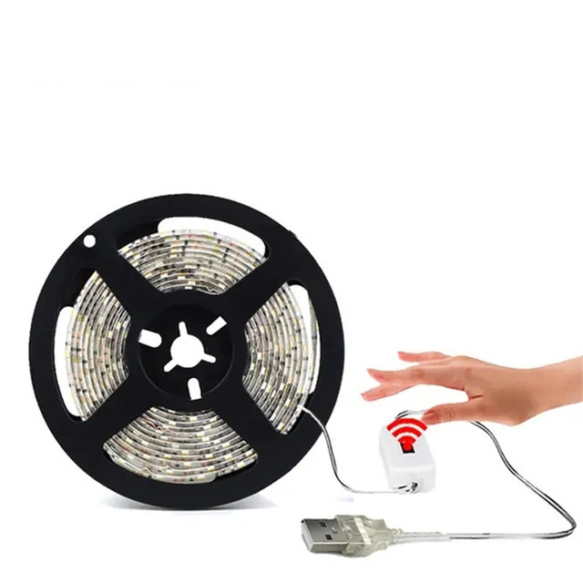 Motion Sensor LED Strip Light USB Port Body Detected Bed Stair Illumination Motion Sensor Led Strip Under Cabinet Lights