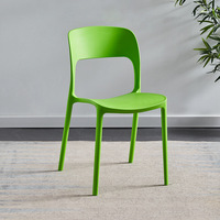 Chaise de salle à manger en plastique monobloc, best-seller, chaise de loisirs ajourée pour salons de thé et pâtisseries, chaise de salle à manger minimaliste