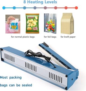 Machine à sceller manuelle à impulsion de 16 pouces pour sacs en plastique PE, PP, Mylar, feuille de polyéthylène, fermeture de cartons et emballages - Product Image 2