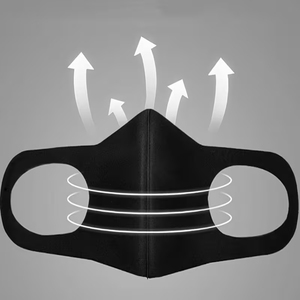 Masque facial en soie minimaliste moderne, service OEM, personnalisé, confortable, en soie glacée respirante, protection du visage et du cou, masque de sport - Product Image 6