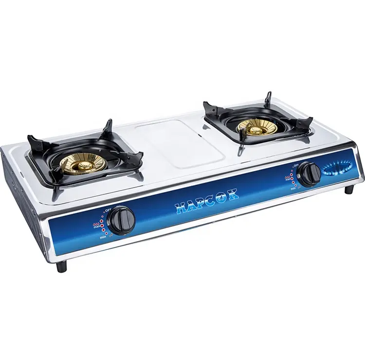 Made in China factory cheap sale 2 burner gas stove table gas cooker