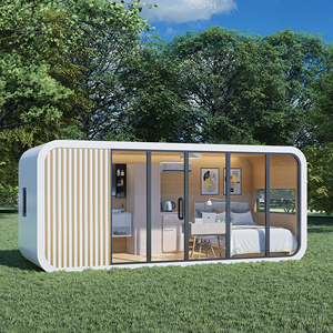 Maisons préfabriquées de luxe en forme de pod, conteneurs mobiles en acier, kits de maisons Apple Cabin à vendre - Product Image 1