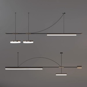 Luminaire suspendu de style nordique moderne de luxe pour restaurant, bar, table, design minimaliste, créatif, longs lustres suspendus - Product Image 5