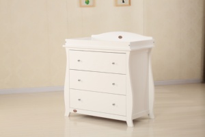 Mộc Mạc ánh sáng rắn gỗ sồi đồ nội thất 3 ngăn kéo bằng gỗ ngực của ngăn kéo - Product Image 2