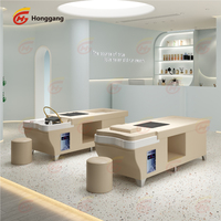 Multifunktionales Salon-Haarwaschbett mit Rückenlehne, Elektrischer Hebefunktion, Thai-Massage-Shampoo-Bett und Fußpflege-Wasserbecken zum Fabrikpreis