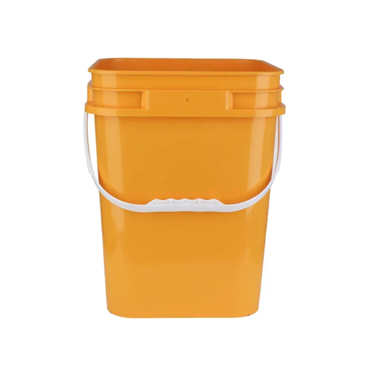 Plastic Bucket Factory Fast Delivery Factory Supply 5 Gallons 25l Plastic Square Bucket With Lid