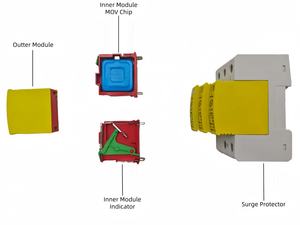 Dispositivo <span class=keywords><strong>di</strong></span> Protezione da Sovratensioni Leihao Personalizzato CE SPD 275V 80-160KA 4P AC per Sistemi Solari e Apparecchiature Elettroniche - Product Image 3