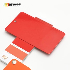 <span class=keywords><strong>Peinture</strong></span> en poudre métallique de couleur rouge mate super durable en polyester sans TGIC 3000 3001 3003 3020 3028 pour la décoration - Product Image 2