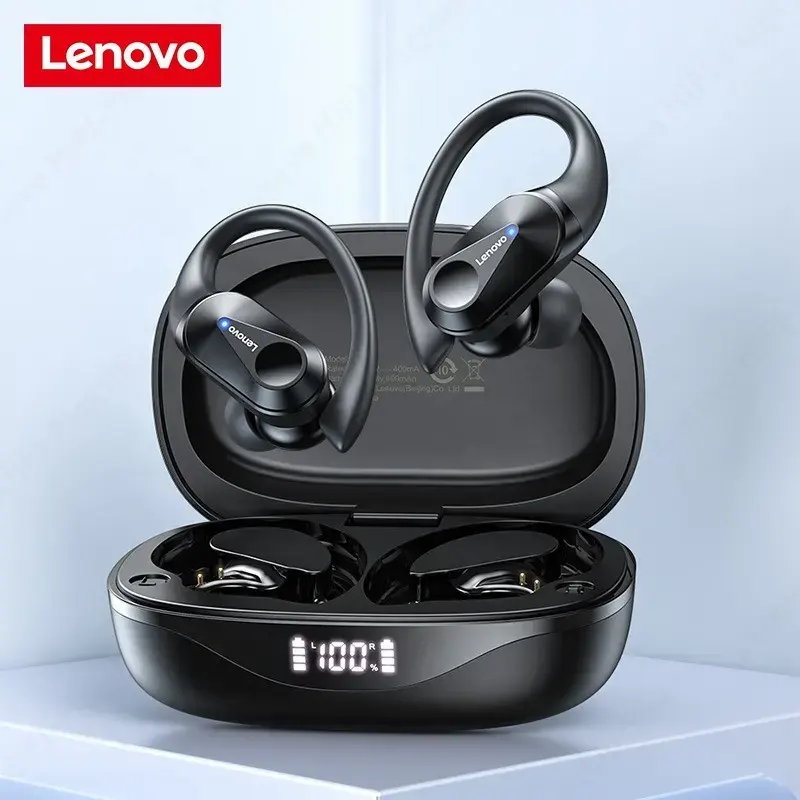 Original Lenovo Lp75 Running Sports Move Free Hook Earing Ear Pods Bt5.3 Tws Wireless Hanging Ear Hook Headphone Earphone