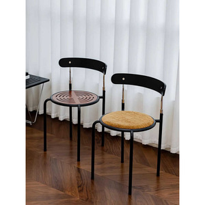 Vintage Style Light Luxury Dining <b>Chair</b> With Backrest Modern Minimalist For Dining Room Bedroom <b>Study</b> Retro <b>Chair</b> Set - Product Image 2