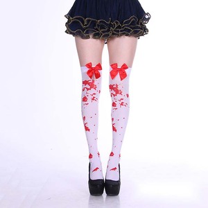 Calcetines por encima de la rodilla para <span class=keywords><strong>mujer</strong></span>, <span class=keywords><strong>medias</strong></span> largas hasta Halloween, novedad, <span class=keywords><strong>esqueleto</strong></span>, fantasma, novedad, 2017 - Product Image 4