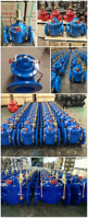 Vanne de régulation de débit à commande hydraulique à diaphragme à bride DN50-DN400 PN10 PN16 en fonte ductile EPDM, régulateur de pression modulant