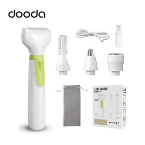 Depiladora Eléctrica DOODA 4 en 1 <span class=keywords><strong>para</strong></span> Mujer, Recortadora Impermeable IPX4, Recargable por USB, Indolora, <span class=keywords><strong>para</strong></span> Uso en RV, Auto, Axilas, Piernas, Nariz y Vello Púbico - Product Image 1
