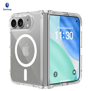 <span class=keywords><strong>Coque</strong></span> magnétique transparente pour iPhone Duo, nouvelle <span class=keywords><strong>coque</strong></span> de téléphone portable pliable, antichoc, anti-rayures, anti-jaunissement, vente en gros - Product Image 1