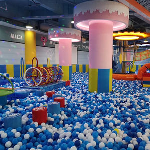 Colorido parque infantil Kids Fun Play Room Laberinto con trampolín y área de juegos de rol - Product Image 4