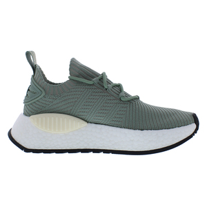 Chaussures Adidas NMD W1 pour femmes, taille 7,5, couleur : vert argenté/argenté galet/orange acide - Product Image 2
