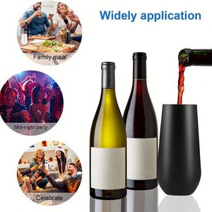 Vasos de Viaje para Cerveza, Vino y Café de 6oz, Diseño Mate en Blanco, Negro, Dorado y Rosa, con Colores Cambiantes, Personalizables con Logotipo - Product Image 2