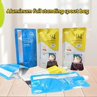 Pochette Doypack refermable avec bec verseur pour shampoing, imprimée, pour emballage de liquides