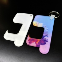 Ouvre-porte à transfert thermique 8 points, 10 pièces, en acrylique et plexiglas, pendentif en forme de pendentif, impression et forme à personnaliser